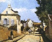 Camille Pissarro Pang Schwarz street map china oil painting artist
